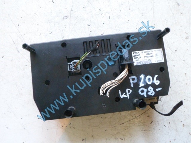 panel na ovládanie kúrenia na peugeot 206, 96430550ZR